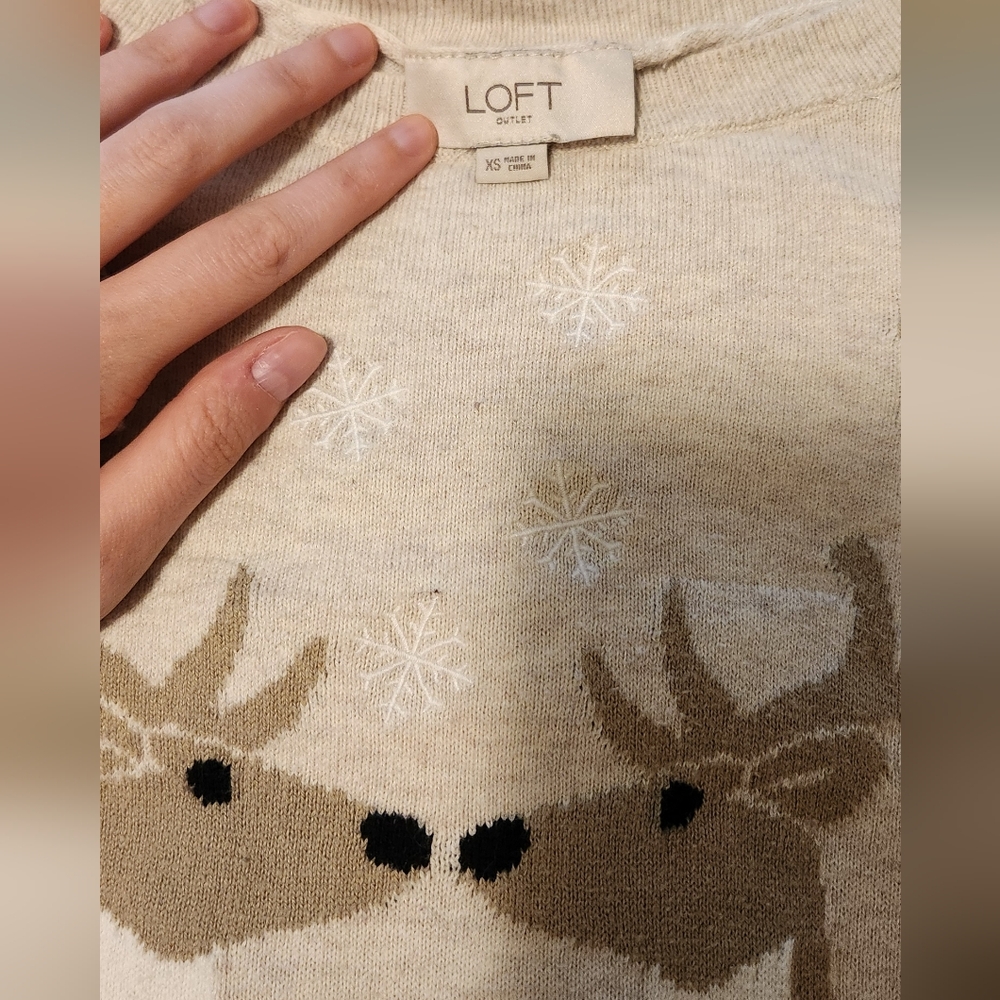 Loft deer pattern sweater - Picture 2 of 2